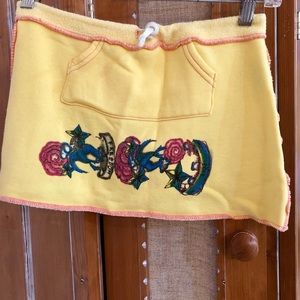 2B Free Yellow Mini Skirt